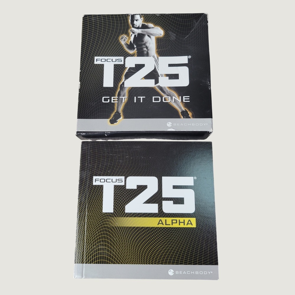 Beachbody Focus T25 Alpha Cycle Workout DVD Set‎ Shaun T Fitness Exercise 2014